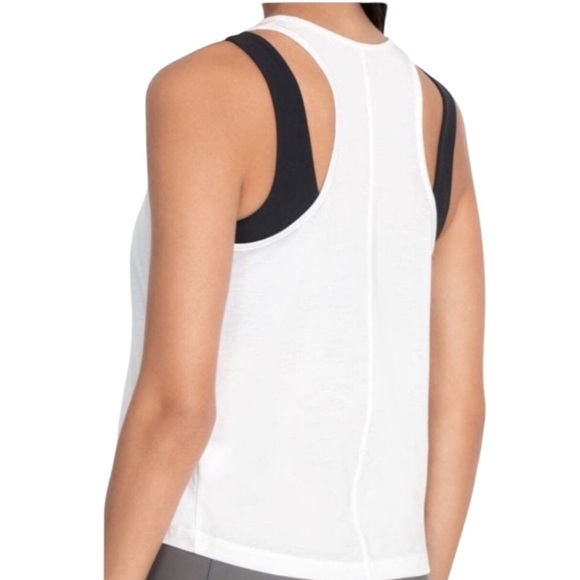 Johnny Was Calme Racerback Tank Top White XS - Picture 2 of 8